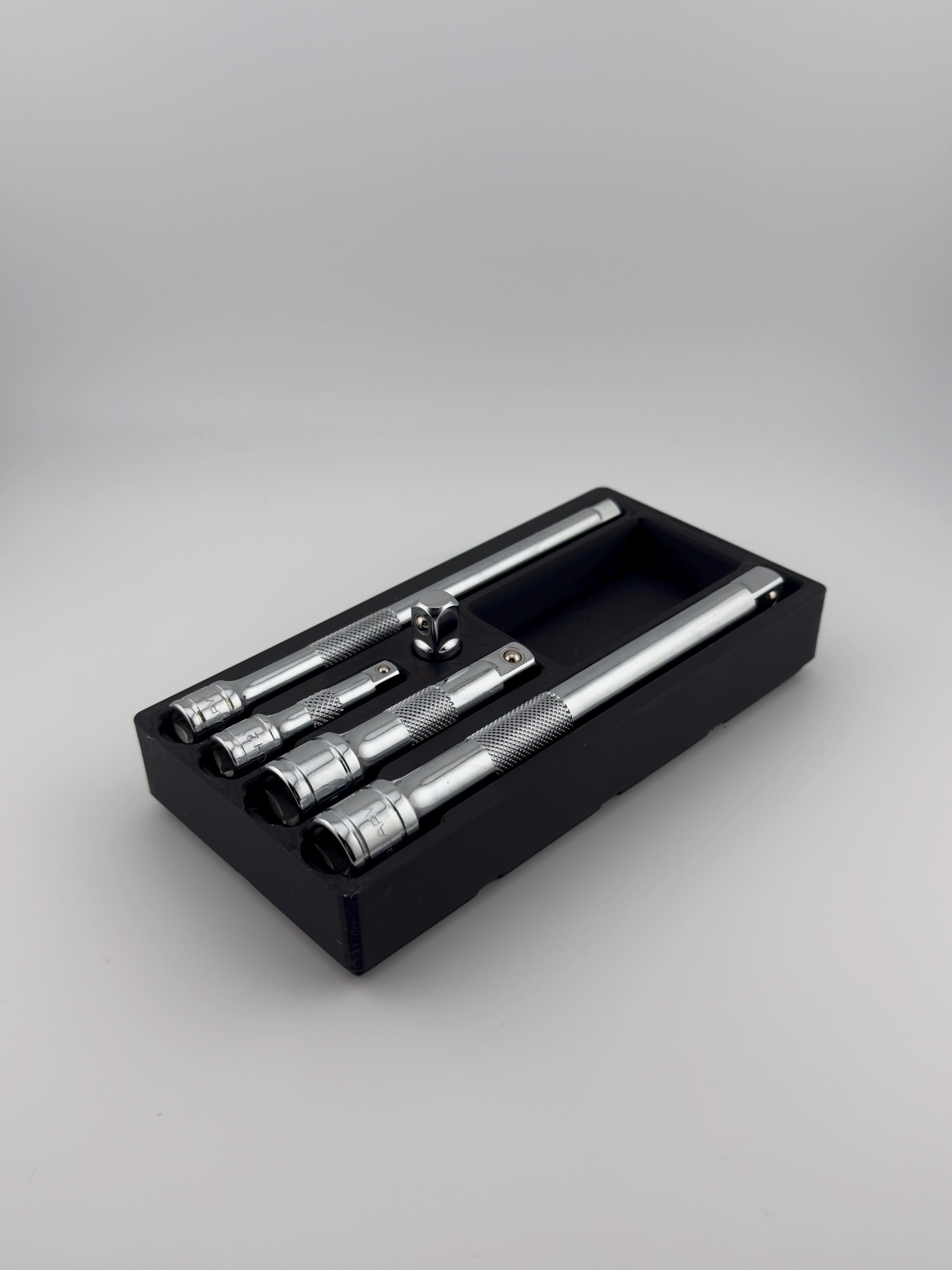 GearWrench 1/4" & 3/8" Socket Extension Bin – Gridfinity 3D Printed Organizer - Image 2