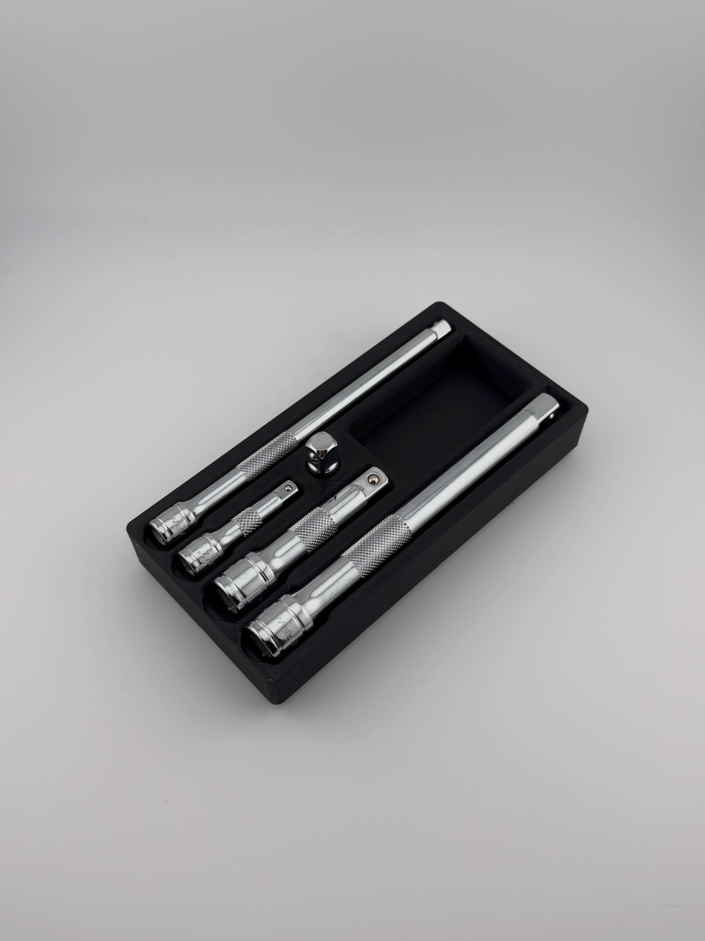 GearWrench 1/4" & 3/8" Socket Extension Bin – Gridfinity 3D Printed Organizer