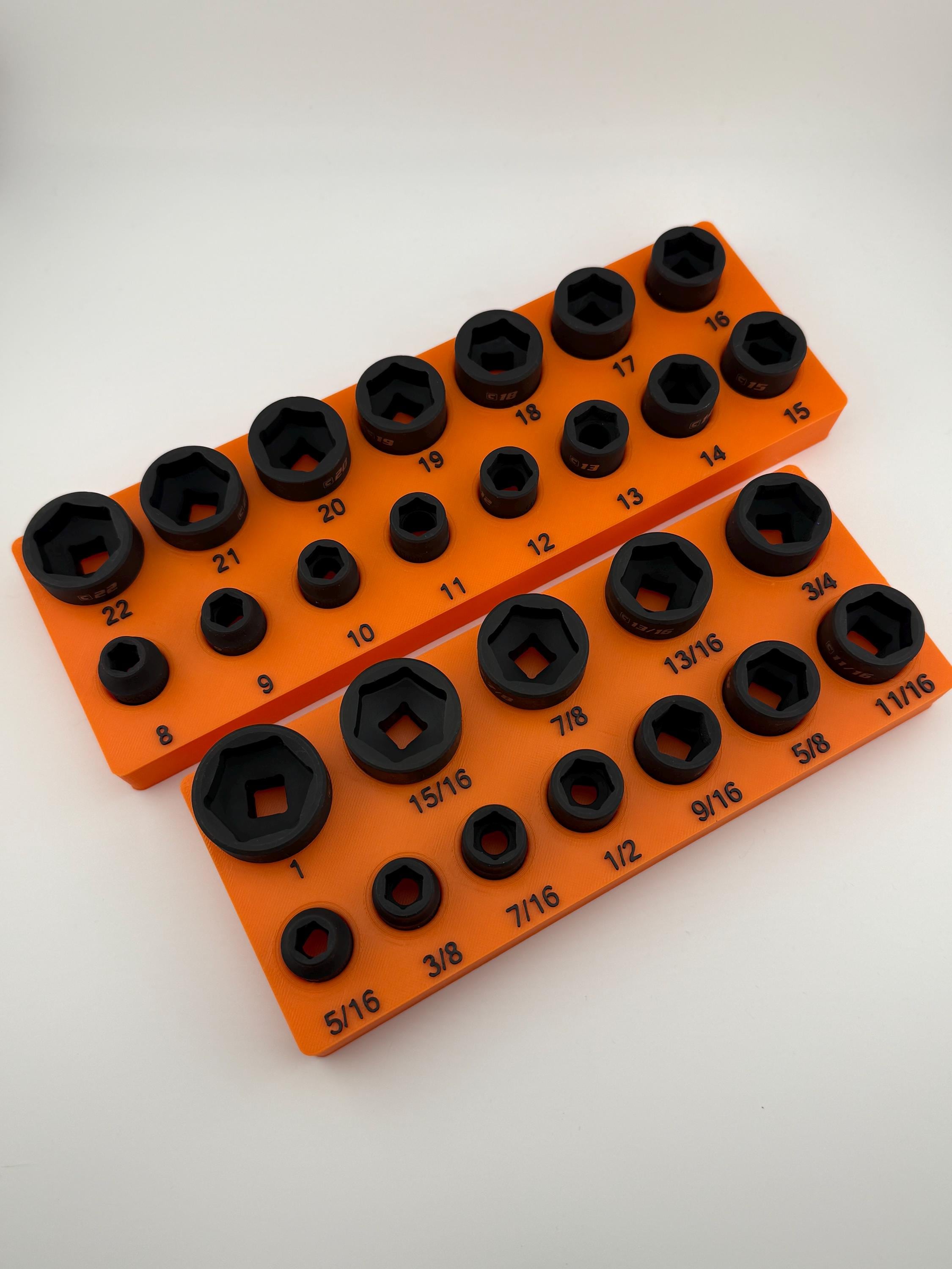 Capri 3/8" Low Profile Impact Socket Organization Bin